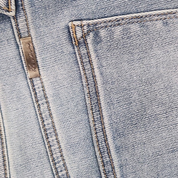 KanCan Mid-rise Button Up Distressed Flare Jeans - Picture 6 of 12